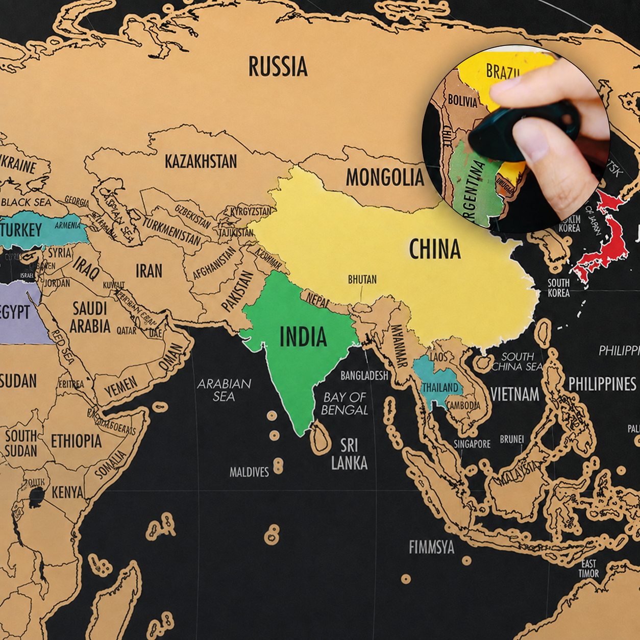 Mapa Mundial para Rascar