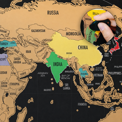 Mapa Mundial para Rascar