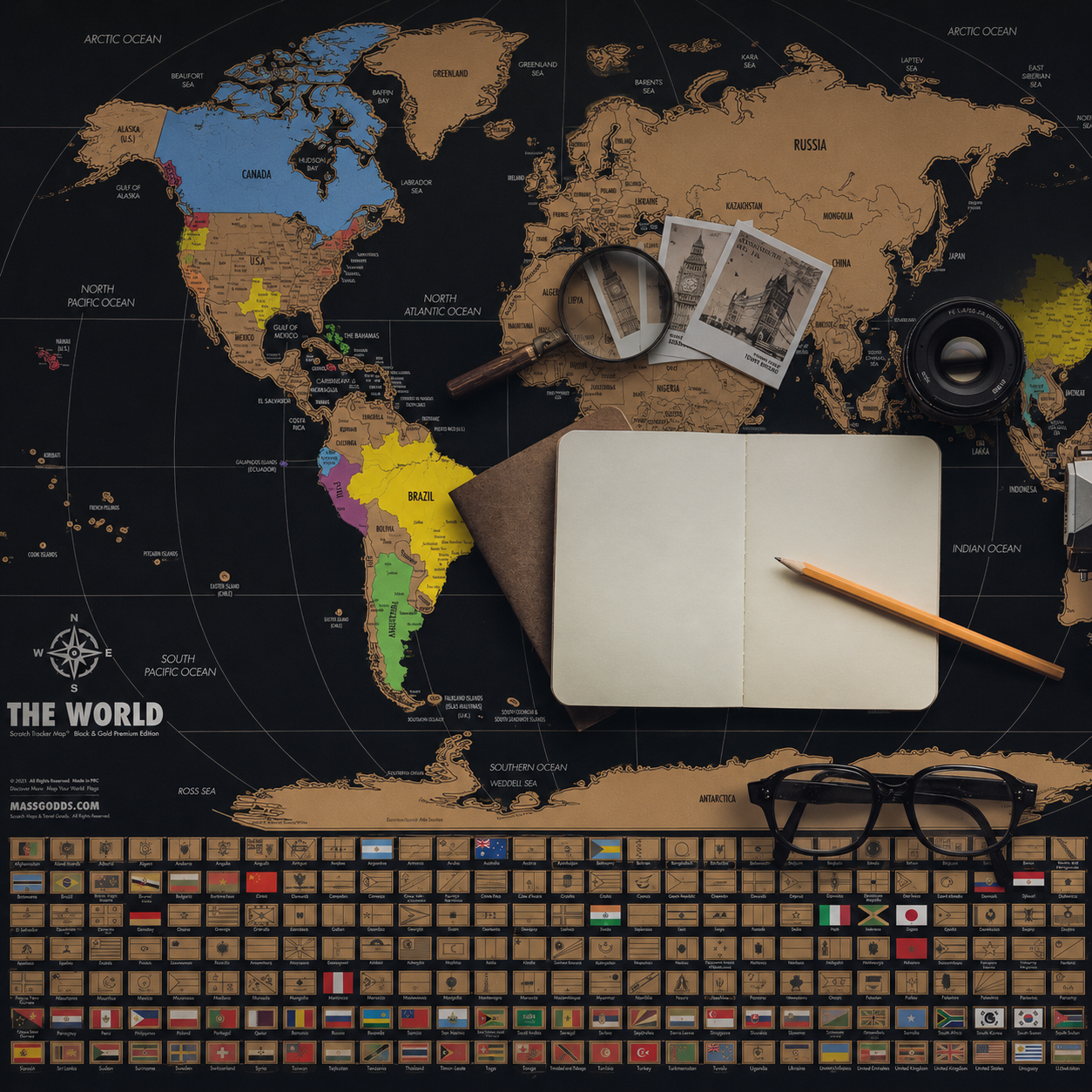 Mapa Mundial para Rascar