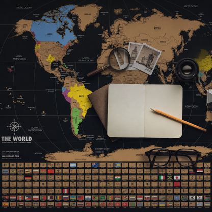 Mapa Mundial para Rascar