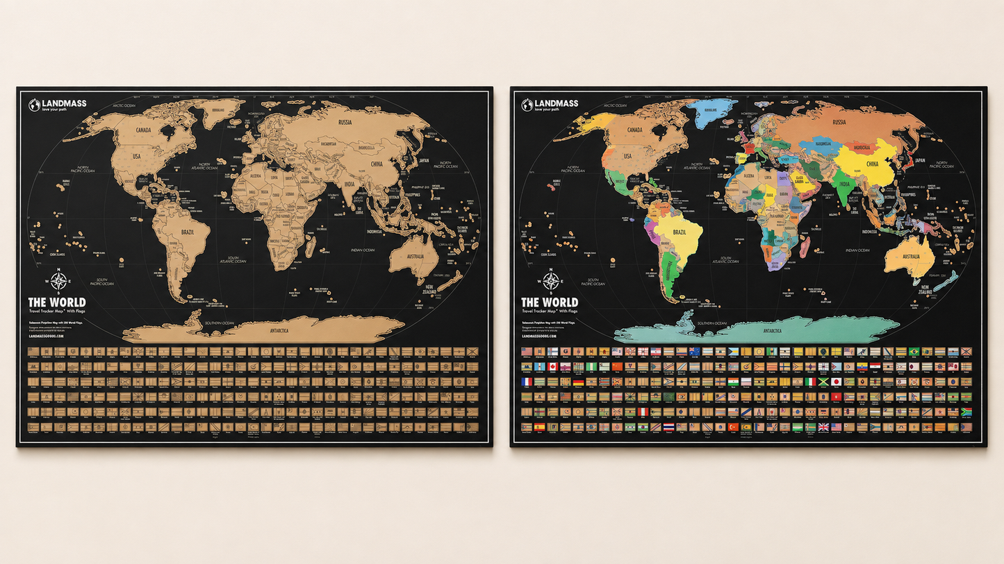 Mapa Mundial para Rascar