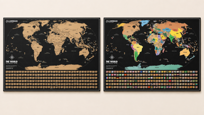 Mapa Mundial para Rascar